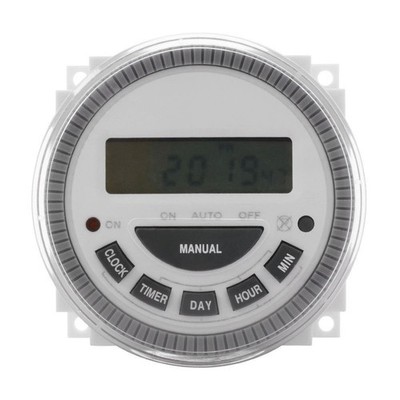 7 Day Programmable Timer Switch- Pool/Gate/Sprinklers/Lights- 120v Input - ET...