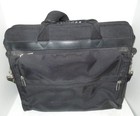 Unused Black Vinyl Briefcase Laptop Messenger Bag Shoulder Strap Multi Pocket — photo 1