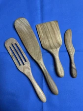 New Mad Hungry Spurtle 4pc Acacia Wood Cooking Wooden Spoons Cooking Utensil Set