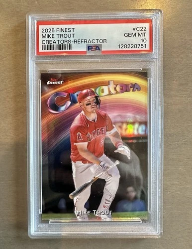 2025 Topps Finest - Creators Mike Trout #C-22 Refractor