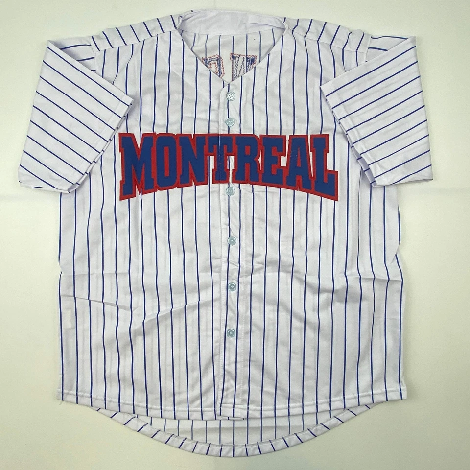 Autographed/Signed Andre Dawson Montreal Pinstripe Baseball Jersey JSA COA - Image 4 of 4