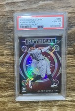 (PSA-10) AARON JUDGE - 2020 Donruss Optic Mythical Holo Prizm #M14 NY Yankees