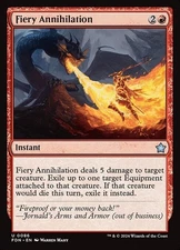 Fiery Annihilation x4 4x Foundations NM MTG