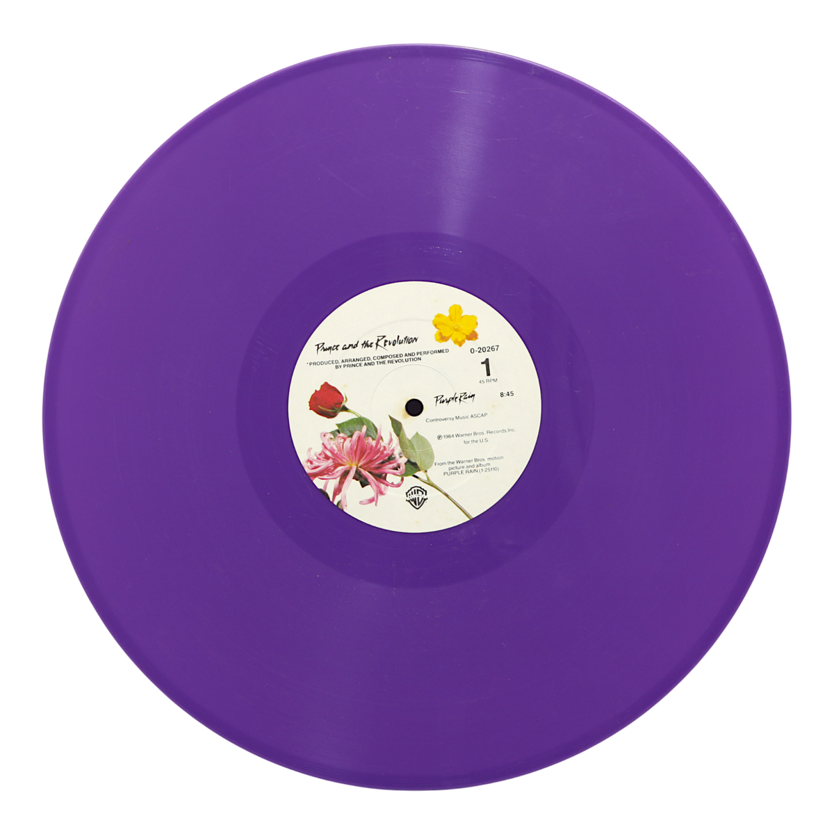 Prince Purple Rain PROMO MAXI SINGLE 12 Inch Purple Vinyl Warner