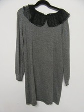 LITTLE MARC JACOBS black and gray striped dress girls sz 10Y