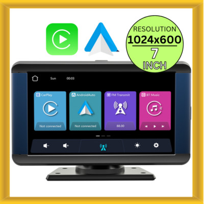 Car Portable 7'' Plug & Play Apple Carplay & Android Auto MP5 Player w/ Camera