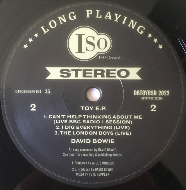 David Bowie - Toy E.P. 