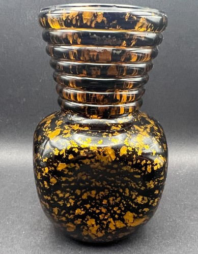 Murano Italy Modernism Designer Art Glass Vase - 5" tall