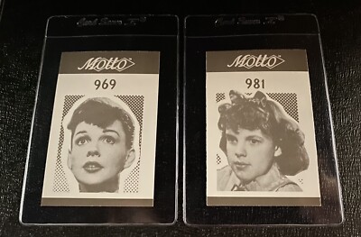 Judy Garland  2 1987 Motto Trivia Game Trading Cards The Wizard Of Oz Card