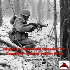 Battle of the Bulge - 8x10 AI-Generated Fine Art Prints - Limited Edition - 067