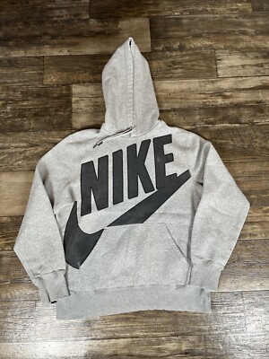 nike vintage logo fleece oversized hoodie