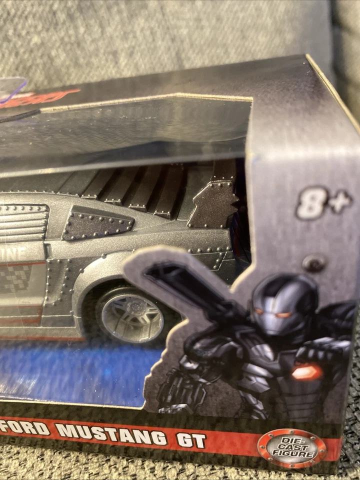 Avengers War Machine Ford Mustang GT & Nano Figurine - 1:32 Scale Diecast - Jada - Image 4 of 4