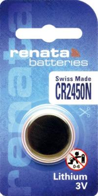 CR2450N CR 2450 3V Renata Lithium Battery 5 Pk