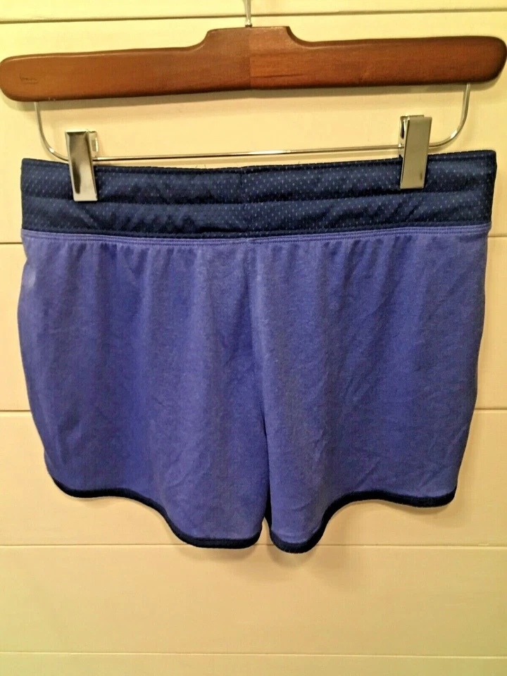 Layer 8 短裤女式小号蓝色干跑运动抽绳 — 第 2/4 张图片