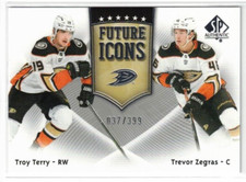 2021-22 SP AUTHENTIC FUTURE ICONS TROY TERRY/ZEGRAS ANAHEIM DUCKS 037/399 #FI-1