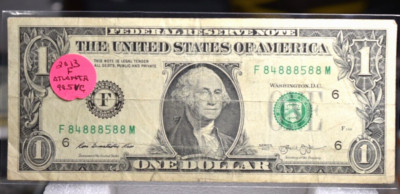 Really Fancy Note 2013 $1.00 FANCY NOTE VERY RARE 98.5% VERY COOL 6X LOOK F 84888588 M ...