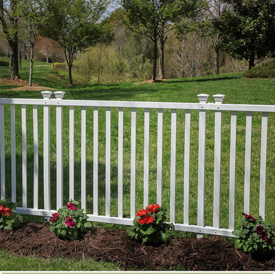 3Ft H X 3.5Ft W (2 Panels) No Dig Zippity Baskenridge Fence Panel Kit, Vinyl Fen