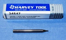 Harvey Tool 0.047 Dia. x 0.070" LOC 2 F Ball End Mill   1-1/2 OAL (24547)