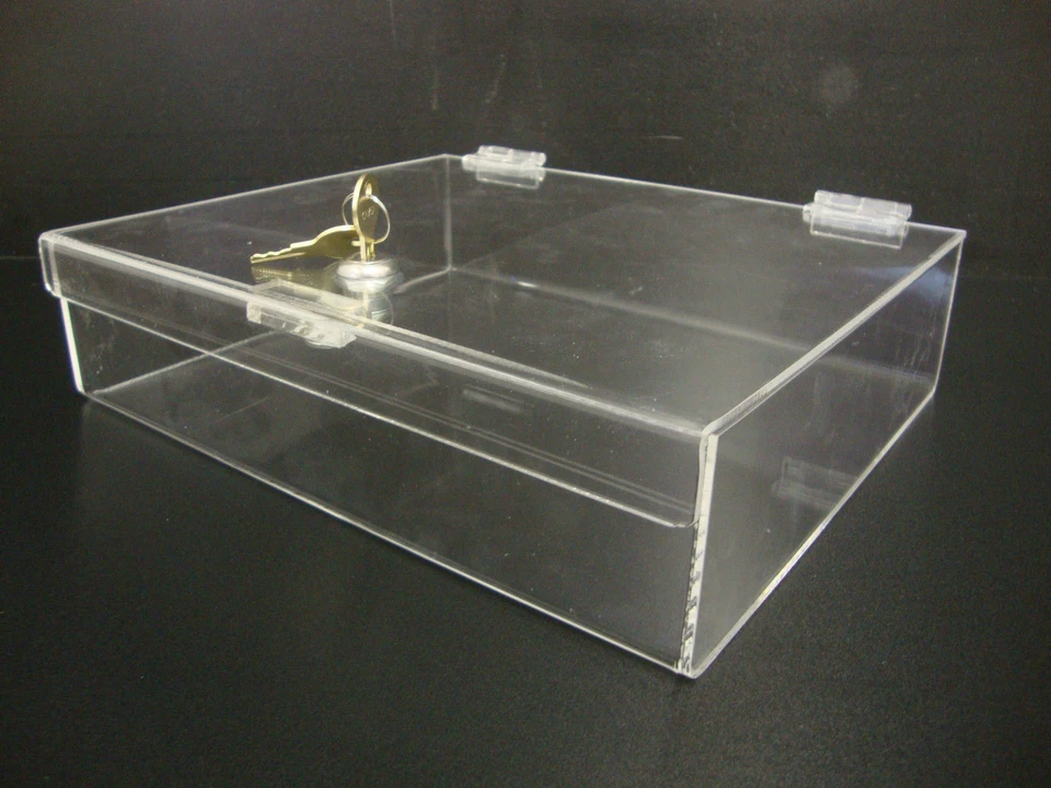 305Displays Acrylic Countertop Display 12" x 10" x 3" Locking Security Showcase