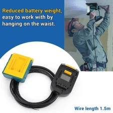 Battery Extension Cord For-Dewalt 18/20v Max Adapter Battery Power Tool Parts