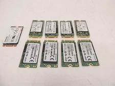 Lot of 9 Assorted Transcend Toshiba Lite-On 64GB 32GB M.2 Sata SSD Drive