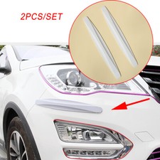 2 PIEZAS Protector Labial Parachoques Delantero Coche Cubierta Accesorios para Todos los Modelos de Vehículos