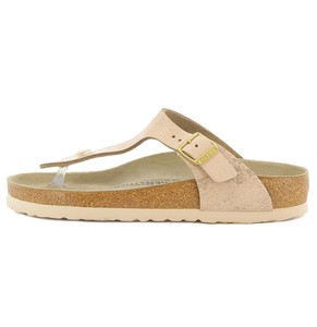 birkenstock gizeh washed metallic rose gold