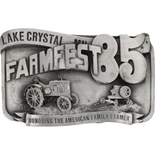 85 Farmfest Agricultural Ag Festival Farming Farmer 1980s Vintage Belt Buckle