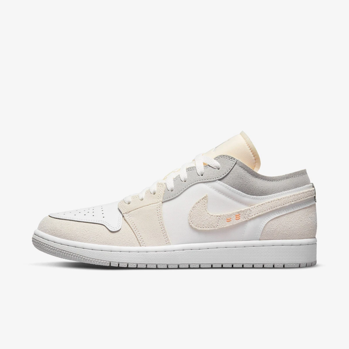 New Nike Air Jordan 1 Low SE Craft Shoes Sneakers - Cream/ Phantom  (DN1635-100)