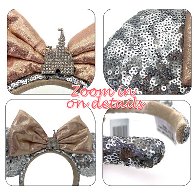 Golden Butterfly Silver Castle Icon Silver Glitter Mickey  display picture 3