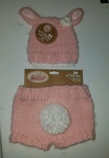 So'Dorable Infant Crochet Bunny Diaper Cover Outfit NWT