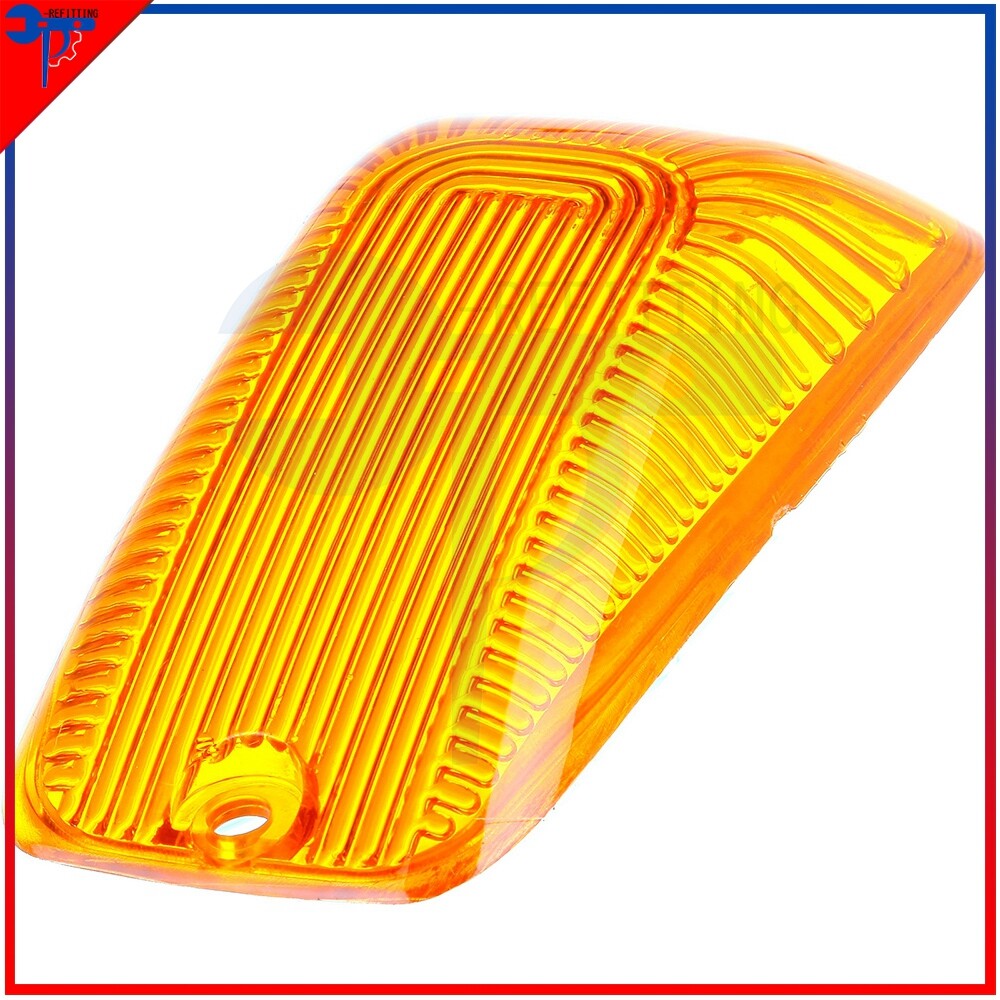 5-Piece Amber Cab Roof Marker Lights with Blue LED Bulbs for Chevy GMC Trucks