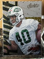 2018 panini absolute football #123 Trenton Cannon Rookie Card Jets