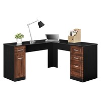 Altra Avalon L Desk In Cherry And Black on sale Altra Avalon L Desk In Cherry And Black on sale