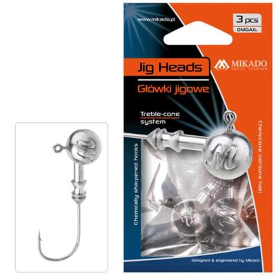 Mikado Jighaken Jigkopf Aberdeen Jig Head Gr.1-8/0 Haken mit Bleikopf