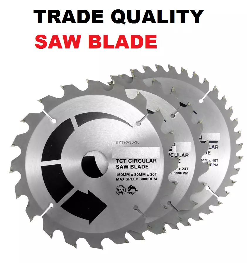 circular saw blade 190mm x 20t 24t 40t tct 30mm bore stanley fatmax fme301 1650