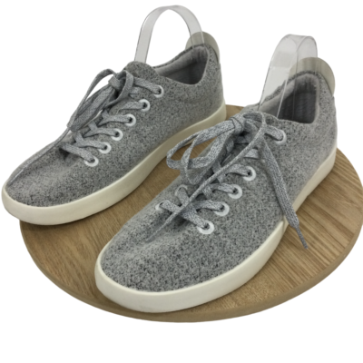 Allbirds Wool Piper Shoes Mens Size 11 Gray Wool Lace Up Comfort Sneakers Allbirds Wool Piper Woven Casual Sneakers Pewter Grey  main image 2