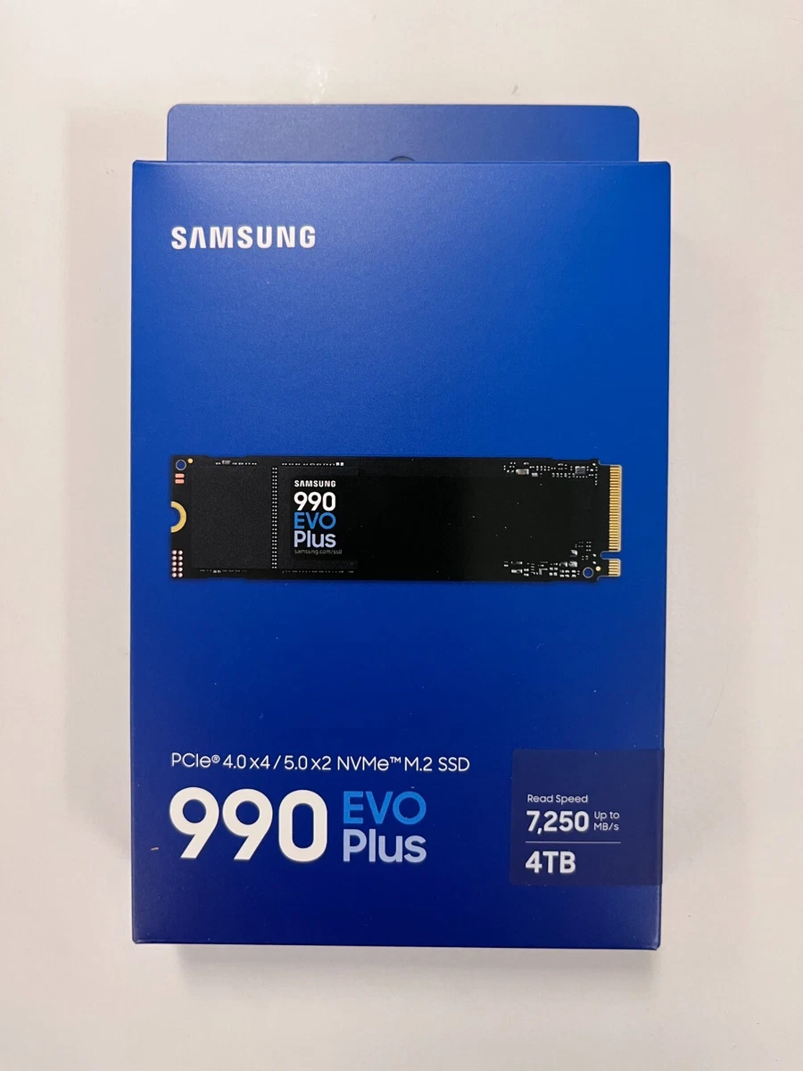 SAMSUNG 990 EVO Plus SSD 4TB PCIe Gen 4x4 Gen 5x2 M.2 2280 MZ