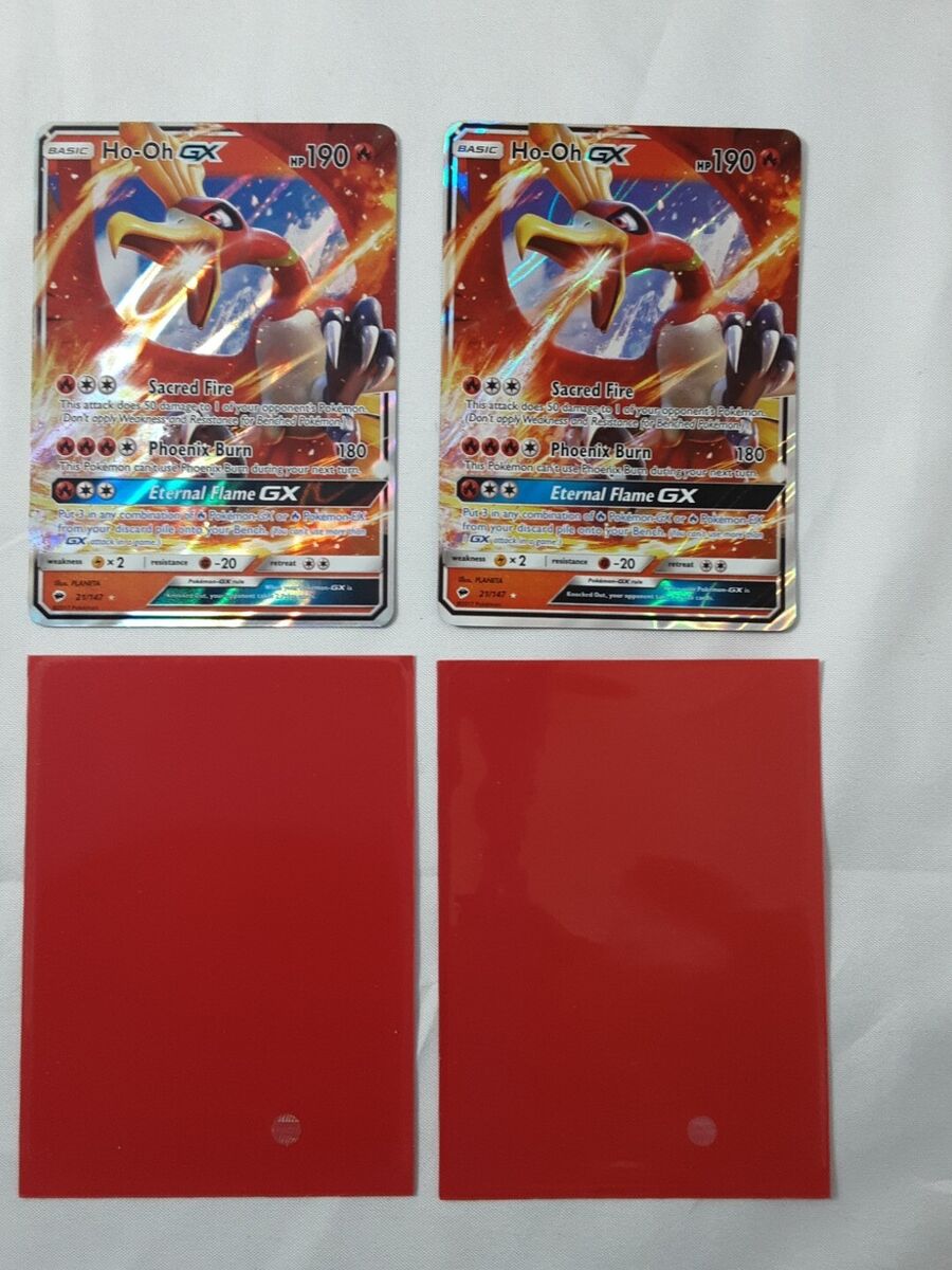 Ho-Oh GX 21/147 Near Mint Ultra Rare Burning Shadows Full Art