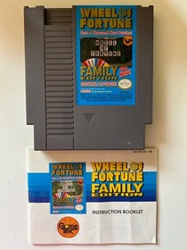 Wheel of Fortune -- Family Edition (NES, 1990)-See Description 