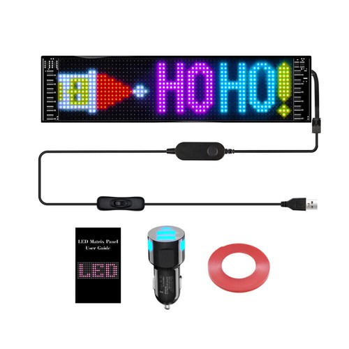 Wireless APP Control RGB LED Car Sign - Custom Scrolling Message Display Screen - Picture 14 of 14