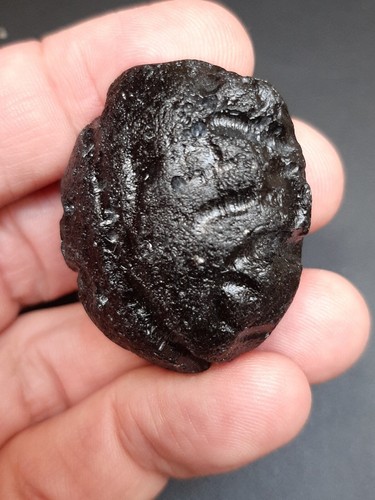 Tektite - Philippinite / Rizalite - 36,11g / 3,7 cm - Impact glass "Biscuit" - Picture 6 of 11