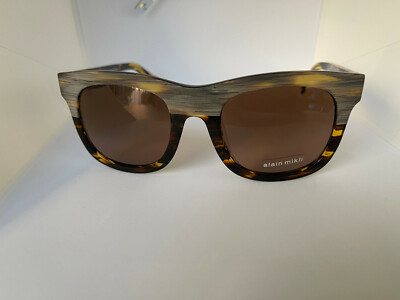 ALAIN MIKLI SUNGLASSES MODEL AL1348 2836 2520 IN BROWN WIRES BRAND NEW AUTHENTIC