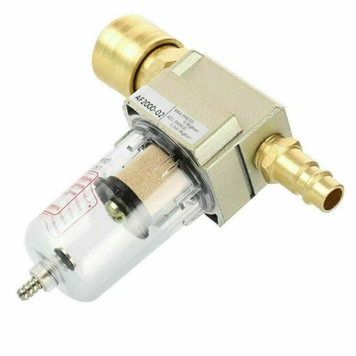 Wasserabscheider Druckluftfilter Ölabscheider INKLUSIVE 1/4" Schnellkupplung-Kit - Bild 2 von 12