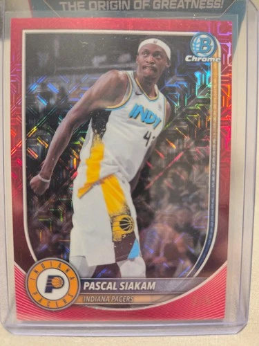 2025 Bowman Mega Box Basketball Red Mojo Refractor Pascal Siakam #BCV-79