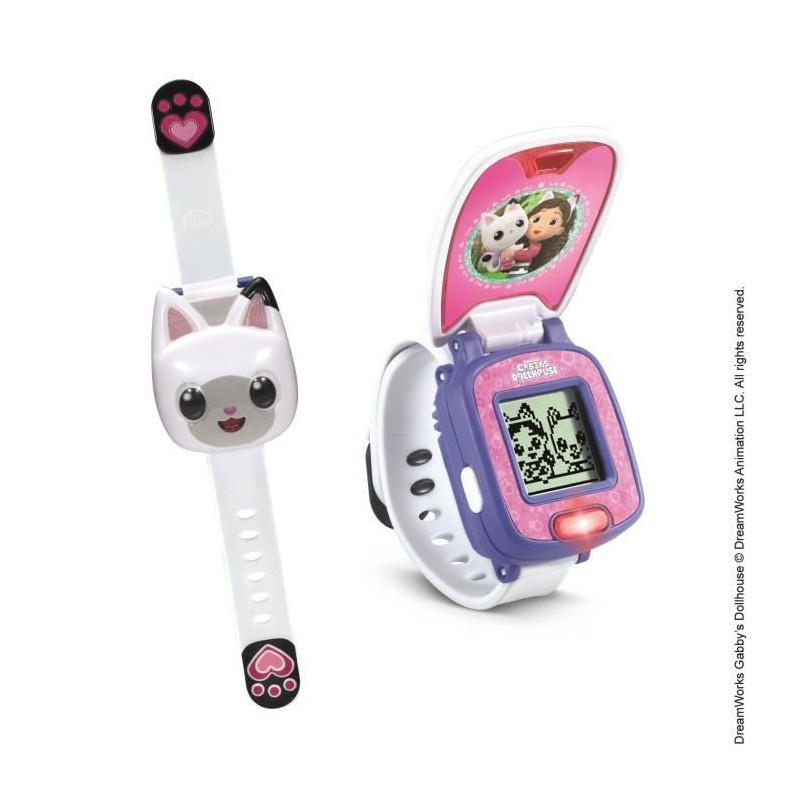Montre interactive Vtech Gabby avec 4 jeux éducatifs et alarme sonore pour l'éveil des petits