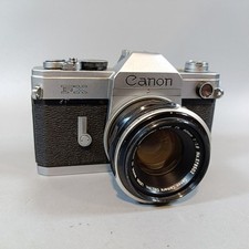 Canon FX 35mm SLR  Camera With 50mm F1.8 FL Breechlock Lens Vintage Canon Camera