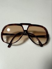 Yves Saint Laurent Sunglasses Brown Teardrop Semi-Automatic Used from Japan From