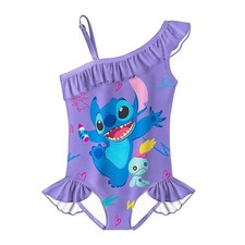 Swimsuit Lilo and Stitch Beachwear Costume One-piece Swimwear Kids Skirt Girls