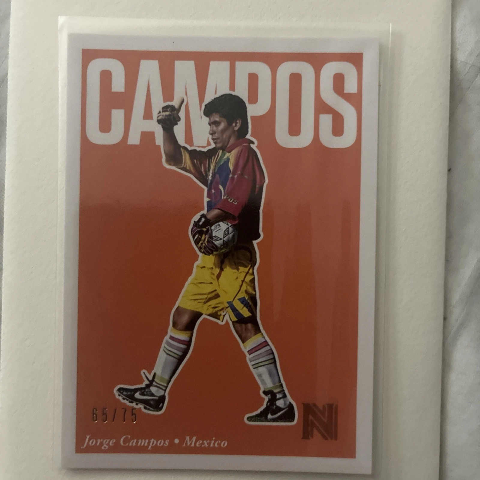 2017 Panini Nobility - Jorge Campos #77 Orange /75